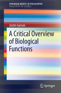 Cover image: A Critical Overview of Biological Functions 9783319320182