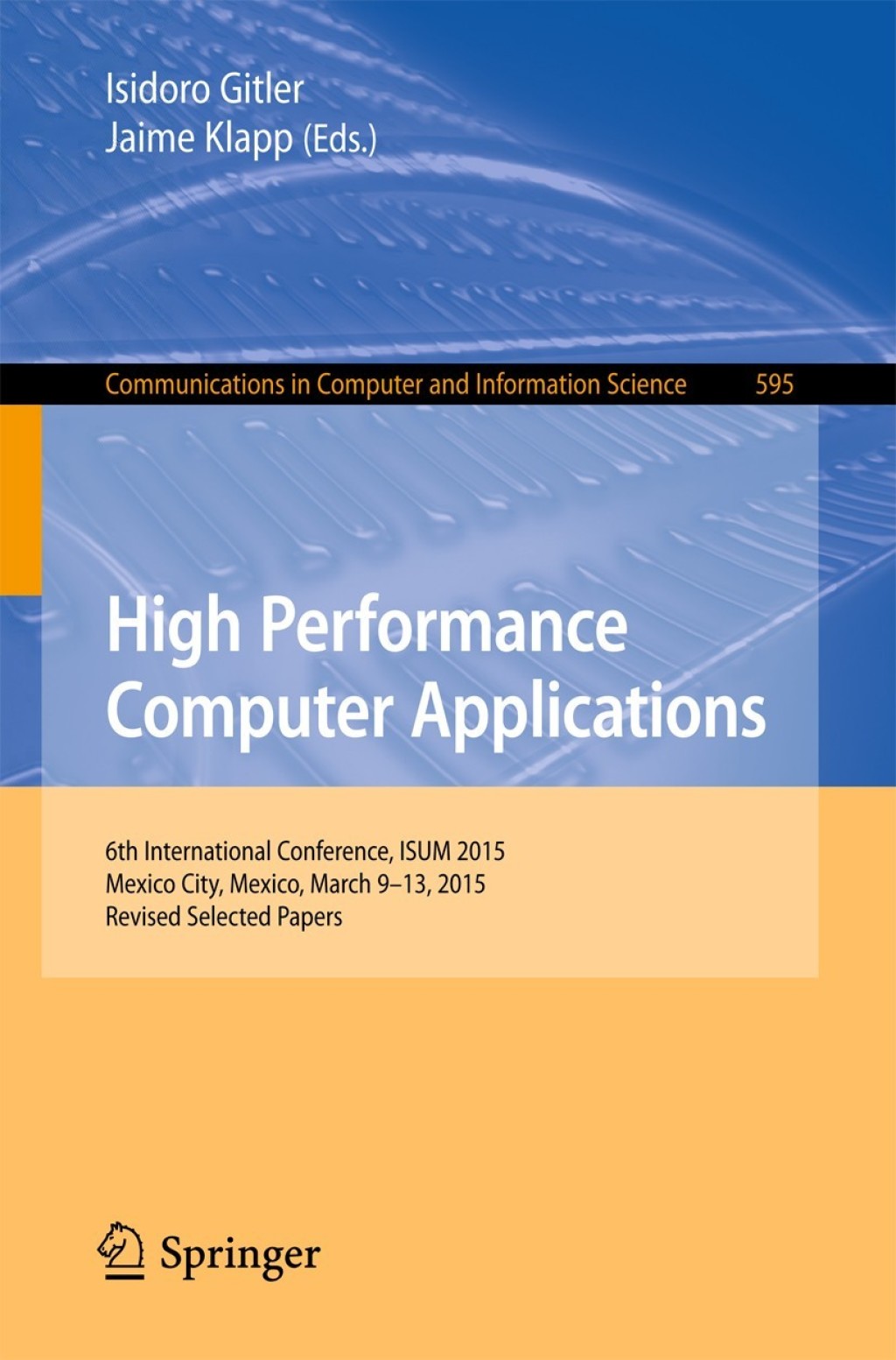 High Performance Computer Applications (eBook)