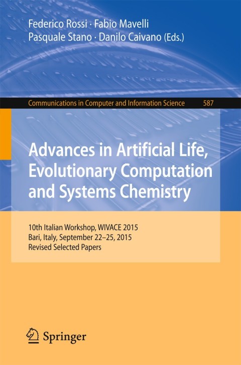 Cover image for book Advances in Artificial Life, Evolutionary Computation and Systems Chemistry