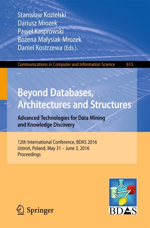 Cover image for book Beyond Databases, Architectures and Structures. Advanced Technologies for Data Mining and Knowledge Discovery