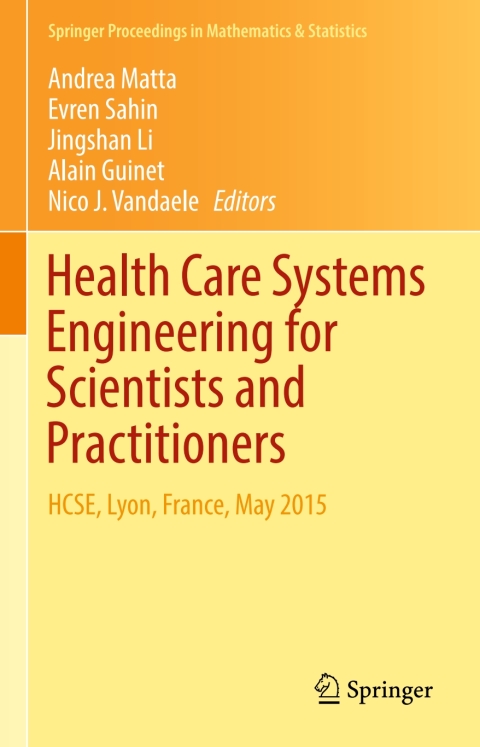 Cover image for book Health Care Systems Engineering for Scientists and Practitioners
