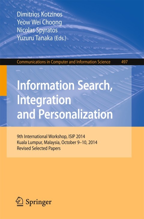Cover image for book Information Search, Integration and Personalization