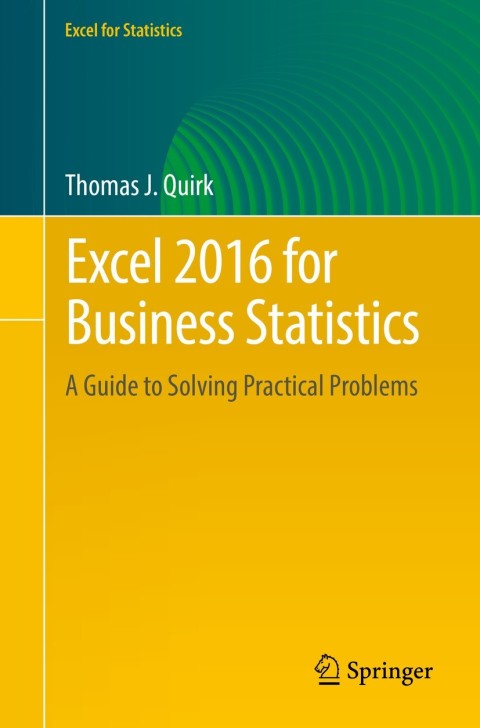 Cover image for book Excel 2016 for Business Statistics
