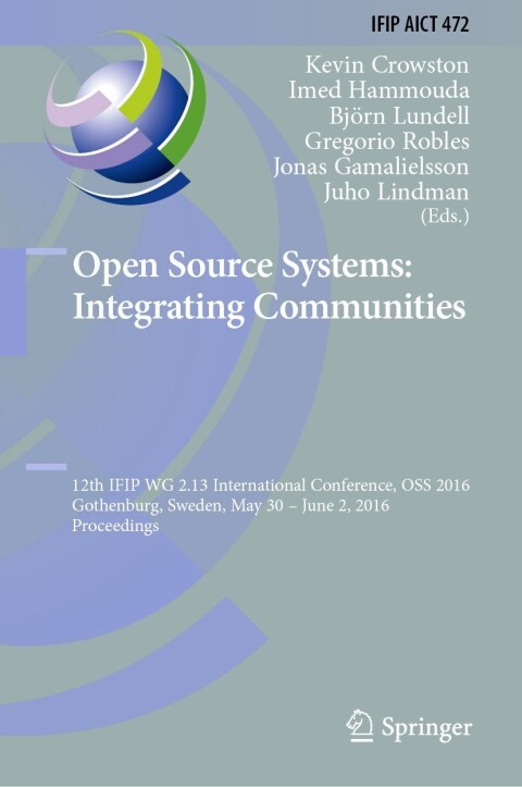 Cover image for book Open Source Systems: Integrating Communities