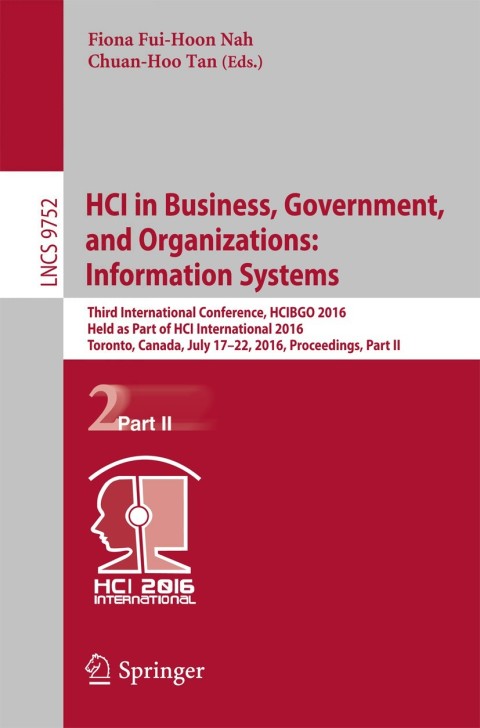 Cover image for book HCI in Business, Government, and Organizations: Information Systems