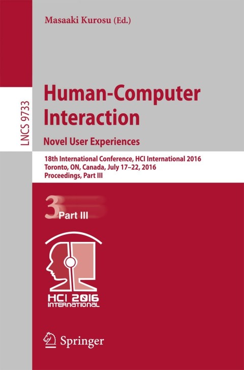 Cover image for book Human-Computer Interaction. Novel User Experiences