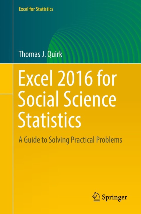 Cover image for book Excel 2016 for Social Science Statistics