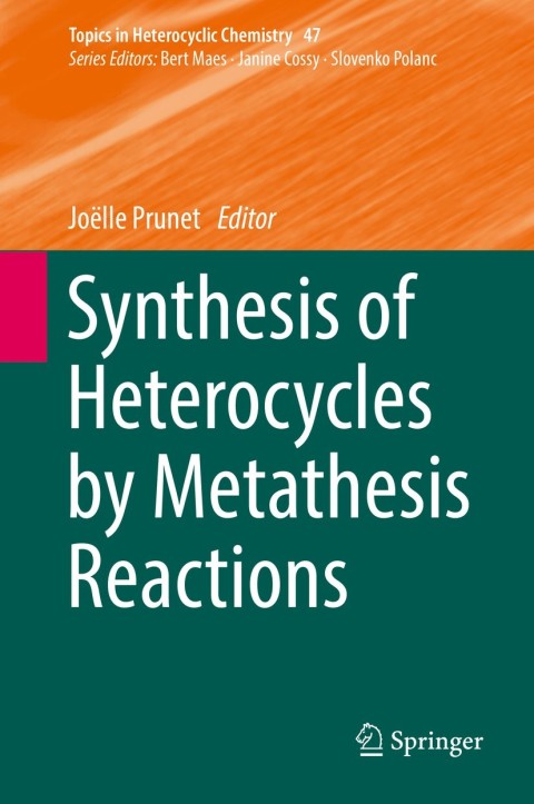 Cover image for book Synthesis of Heterocycles by Metathesis Reactions