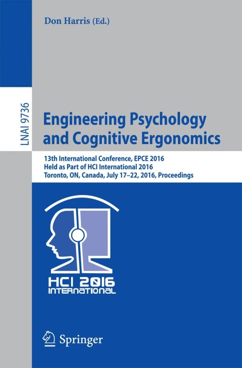 Cover image for book Engineering Psychology and Cognitive Ergonomics