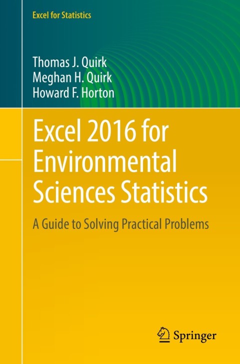 Cover image for book Excel 2016 for Environmental Sciences Statistics