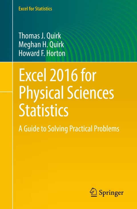 Cover image for book Excel 2016 for Physical Sciences Statistics