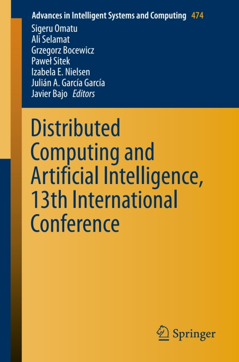 Cover image for book Distributed Computing and Artificial Intelligence, 13th International Conference