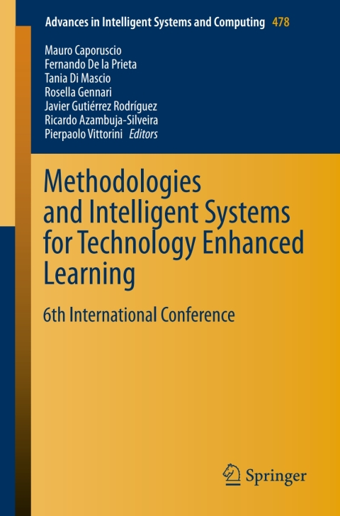 Cover image for book Methodologies and Intelligent Systems for Technology Enhanced Learning