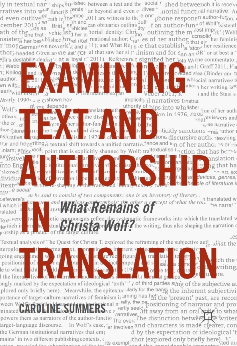 Cover image for book Examining Text and Authorship in Translation