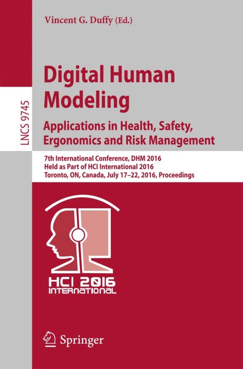 Cover image for book Digital Human Modeling: Applications in Health, Safety, Ergonomics and Risk Management