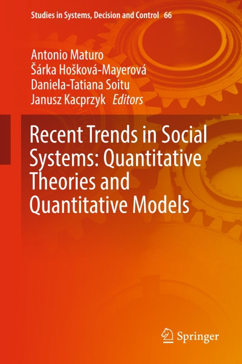 Cover image for book Recent Trends in Social Systems: Quantitative Theories and Quantitative Models