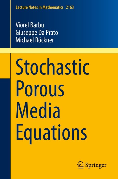 Cover image for book Stochastic Porous Media Equations