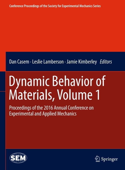 Cover image for book Dynamic Behavior of Materials, Volume 1