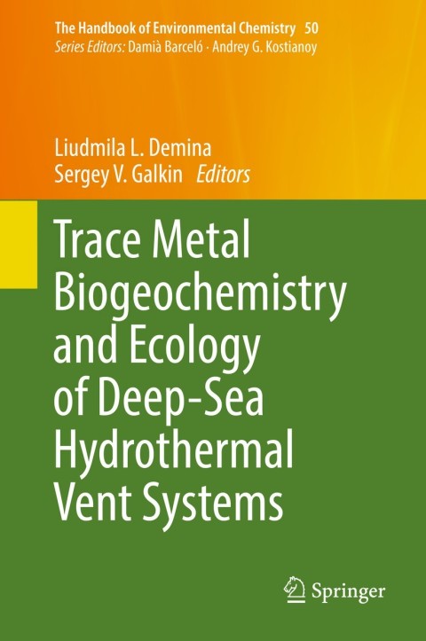 Cover image for book Trace Metal Biogeochemistry and Ecology of Deep-Sea Hydrothermal Vent Systems