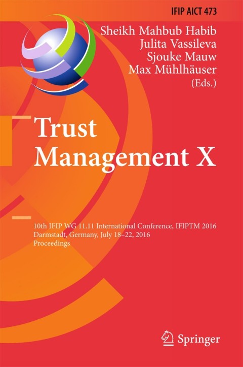 Cover image for book Trust Management X