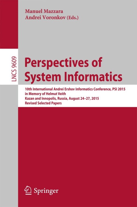 Cover image for book Perspectives of System Informatics