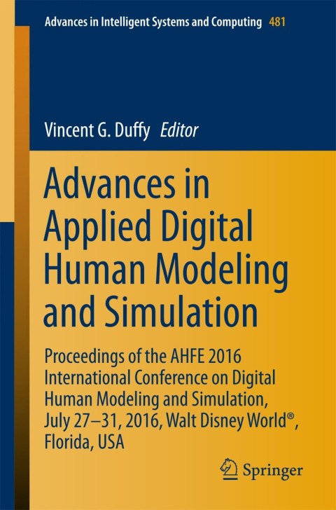 Cover image for book Advances in Applied Digital Human Modeling and Simulation