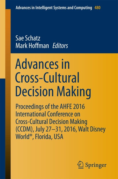 Cover image for book Advances in Cross-Cultural Decision Making