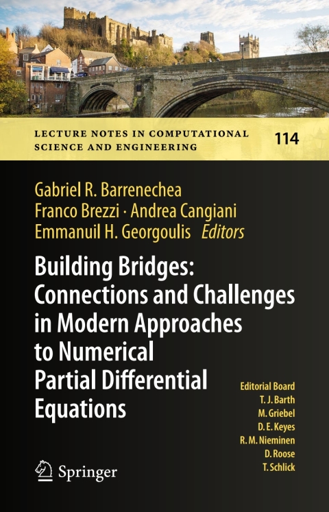Cover image for book Building Bridges: Connections and Challenges in Modern Approaches to Numerical Partial Differential Equations