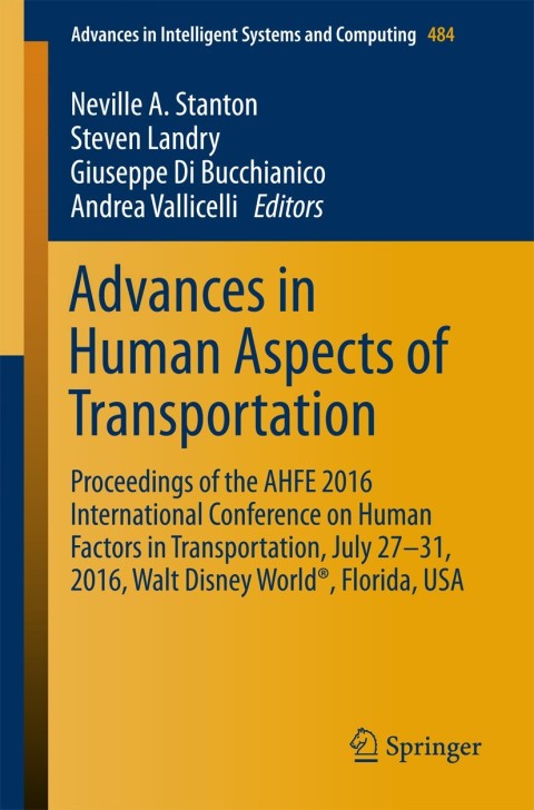Cover image for book Advances in Human Aspects of Transportation