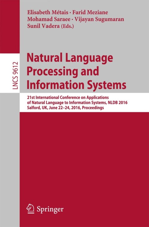 Cover image for book Natural Language Processing and Information Systems