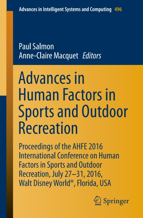 Advances in Human Factors in Sports and Outdoor Recreation 