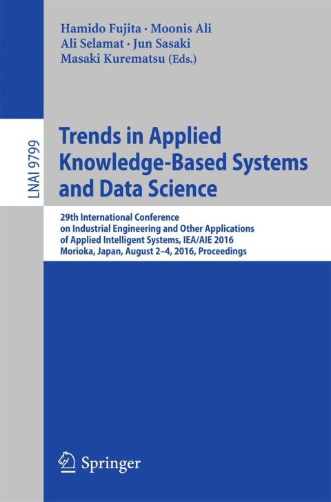 Cover image for book Trends in Applied Knowledge-Based Systems and Data Science