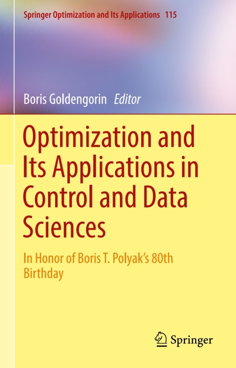 Cover image for book Optimization and Its Applications in Control and Data Sciences