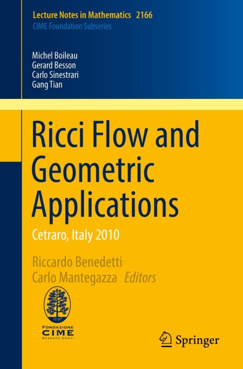Cover image for book Ricci Flow and Geometric Applications
