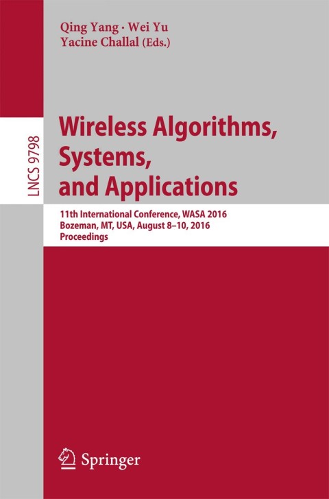Cover image for book Wireless Algorithms, Systems, and Applications