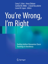 Cover image: You’re Wrong, I’m Right 9783319431673