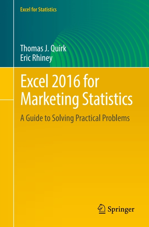 Cover image for book Excel 2016 for Marketing Statistics