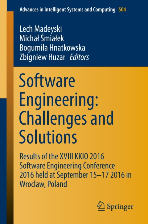 Cover image for book Software Engineering: Challenges and Solutions