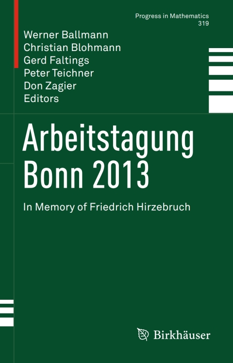 Cover image for book Arbeitstagung Bonn 2013