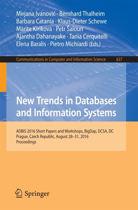 Cover image for book New Trends in Databases and Information Systems