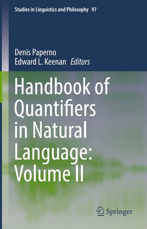 Cover image for book Handbook of Quantifiers in Natural Language: Volume II