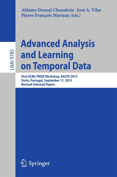 Cover image for book Advanced Analysis and Learning on Temporal Data