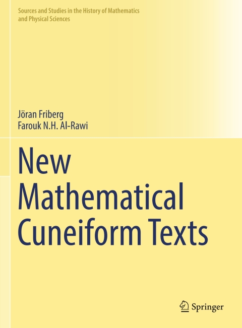 Cover image for book New Mathematical Cuneiform Texts