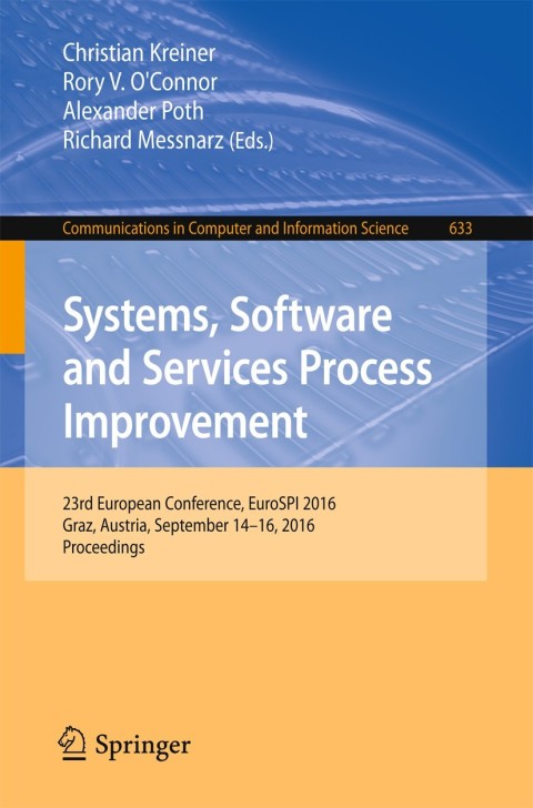 Cover image for book Systems, Software and Services Process Improvement