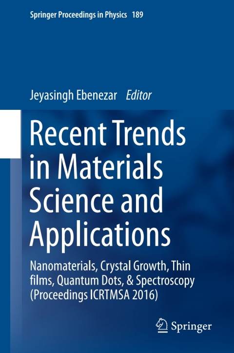 Cover image for book Recent Trends in Materials Science and Applications