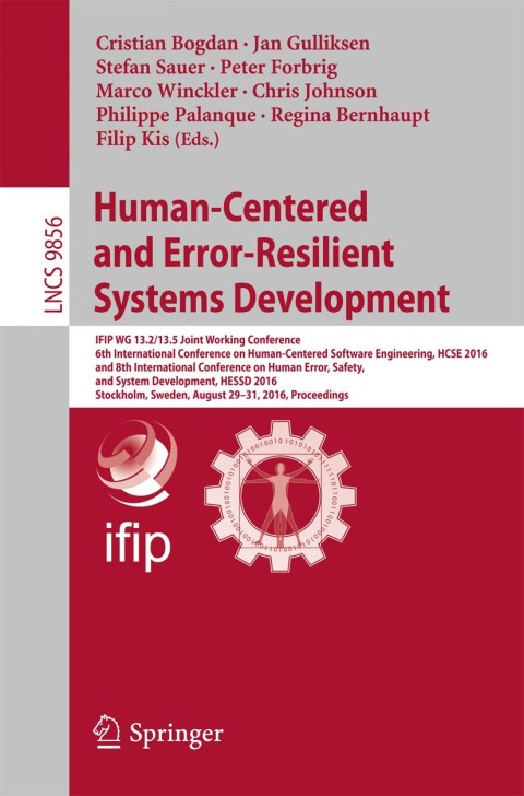 Cover image for book Human-Centered and Error-Resilient Systems Development