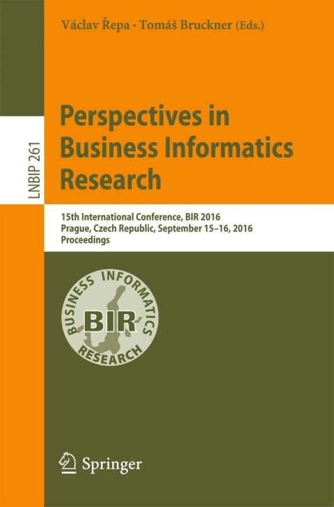 Cover image for book Perspectives in Business Informatics Research