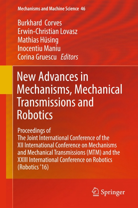Cover image for book New Advances in Mechanisms, Mechanical Transmissions and Robotics