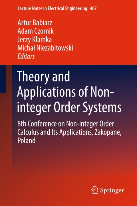 Cover image for book Theory and Applications of Non-integer Order Systems