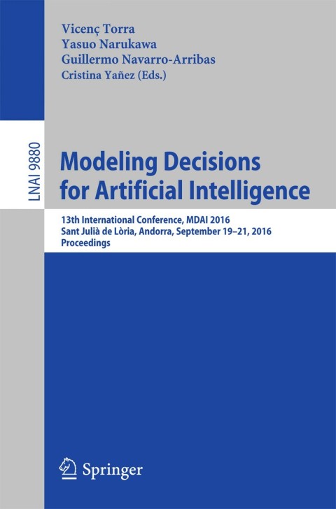 Cover image for book Modeling Decisions for Artificial Intelligence